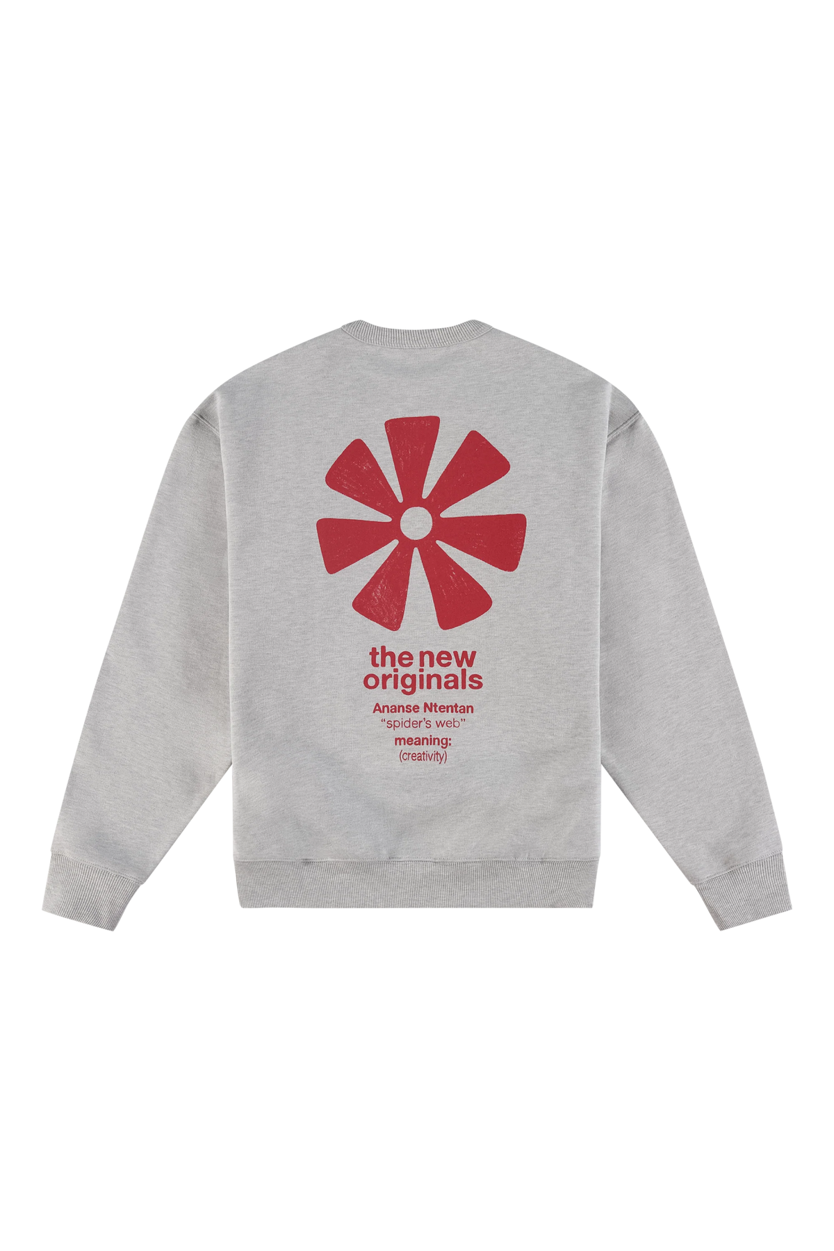The New Originals Adinkra Crewneck - Grey Melange - Kubanna
