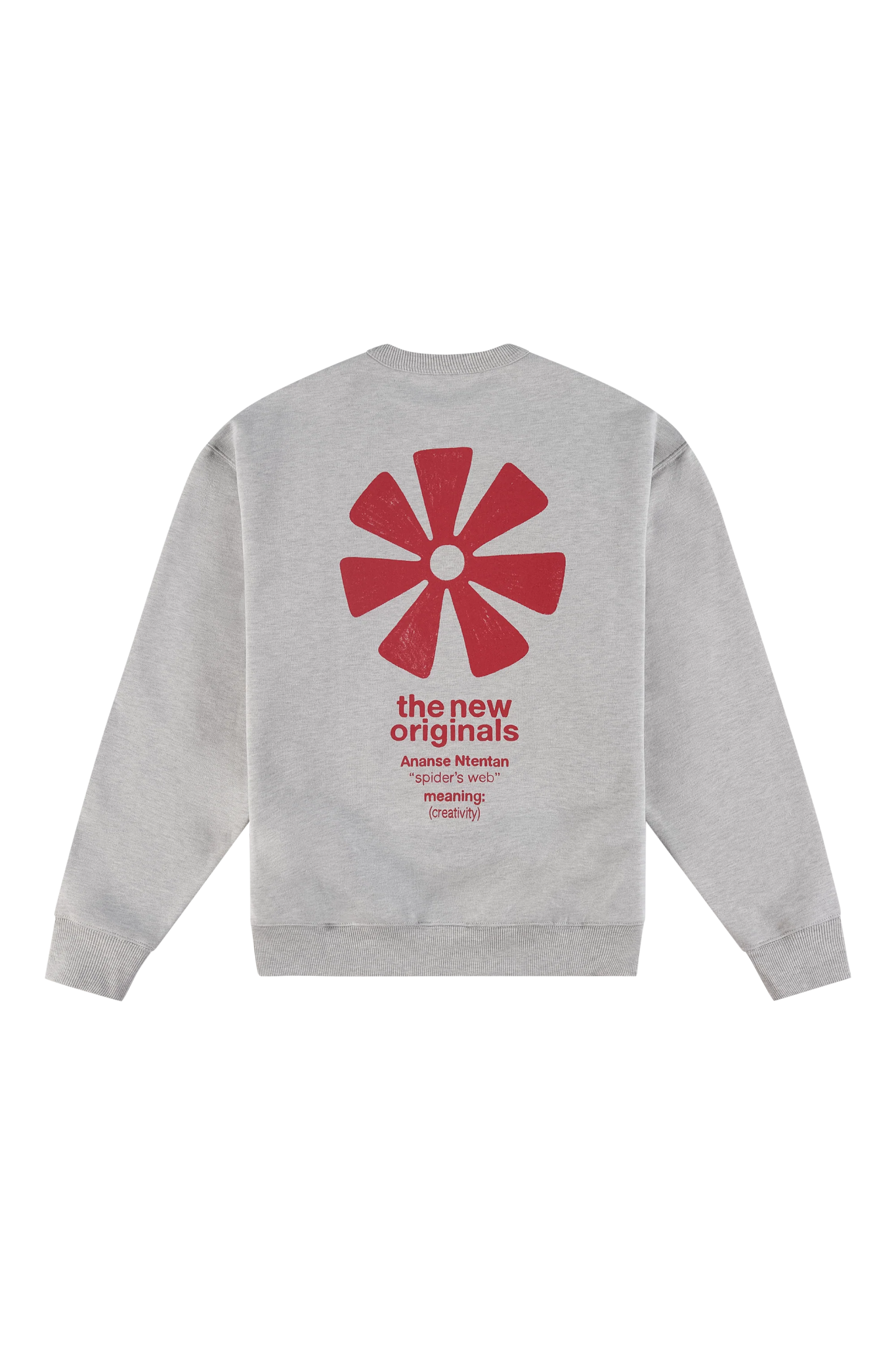The New Originals Adinkra Crewneck - Grey Melange - Kubanna