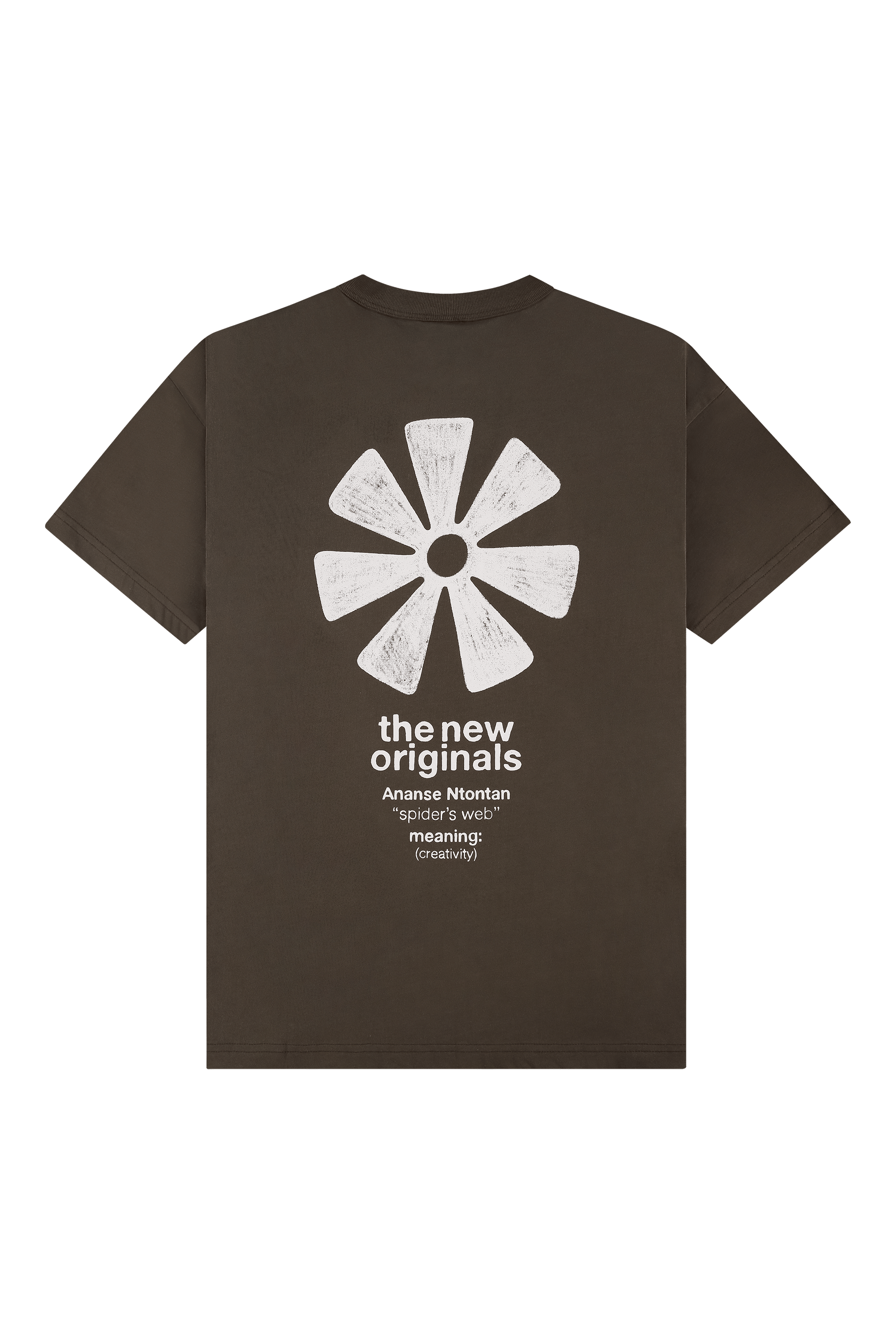 The New Originals | Ananse Adinkra T-shirt - Acid Brown - Kubanna