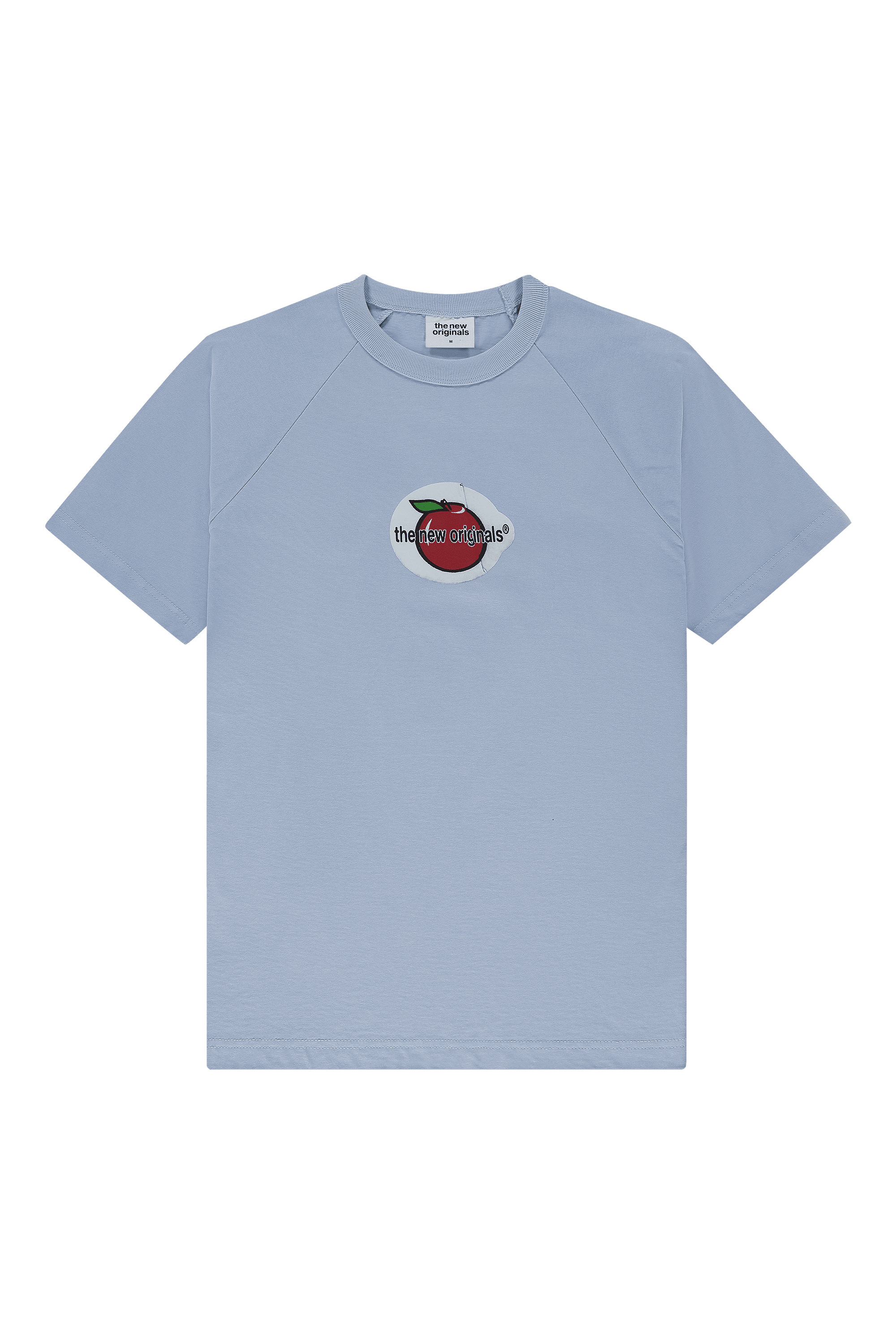 The New Originals Apple Sticker Raglan T-shirt - Lush Blue - Kubanna