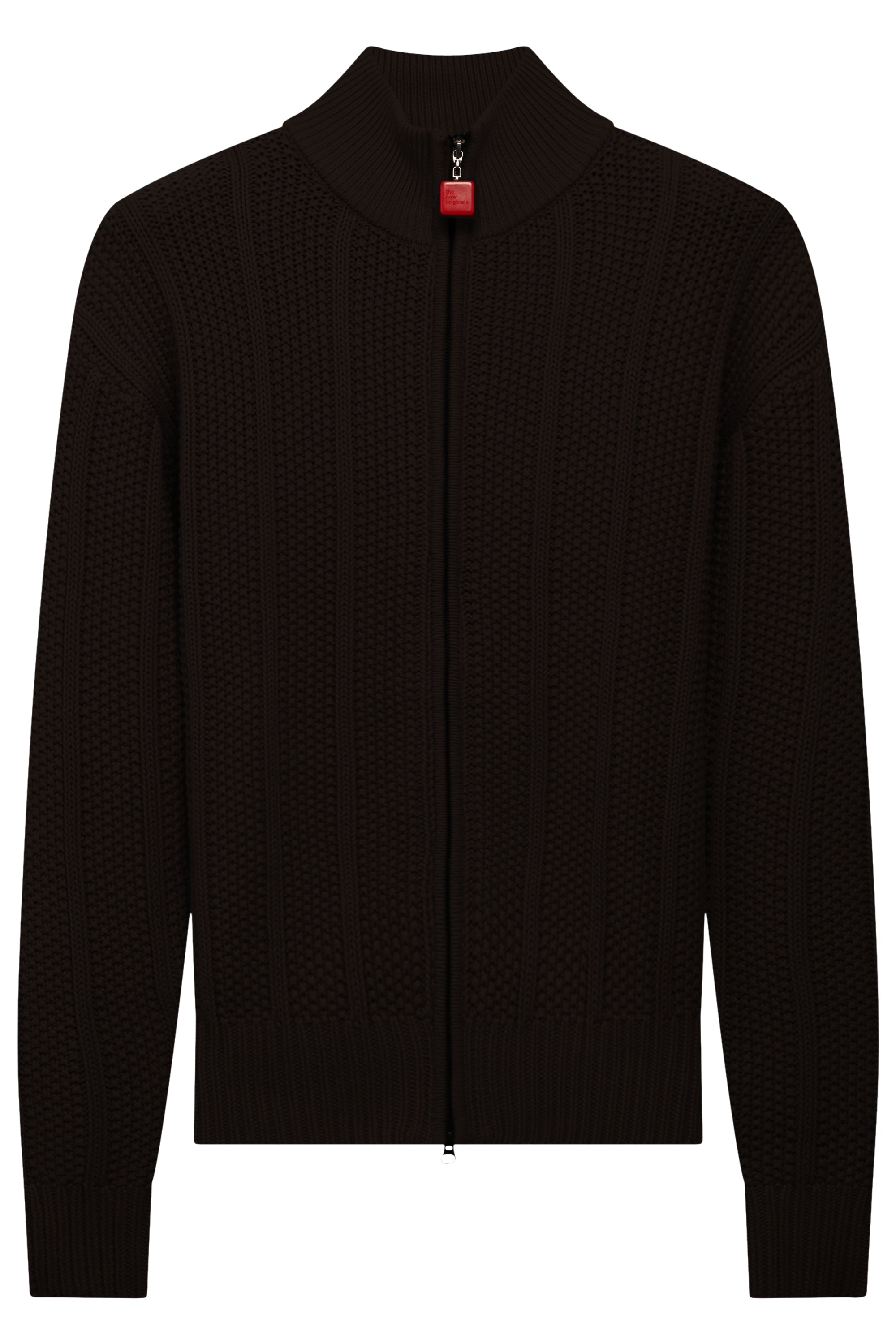 The New Originals | Chunky Zip-Up Sweater - Potting Soil - Kubanna