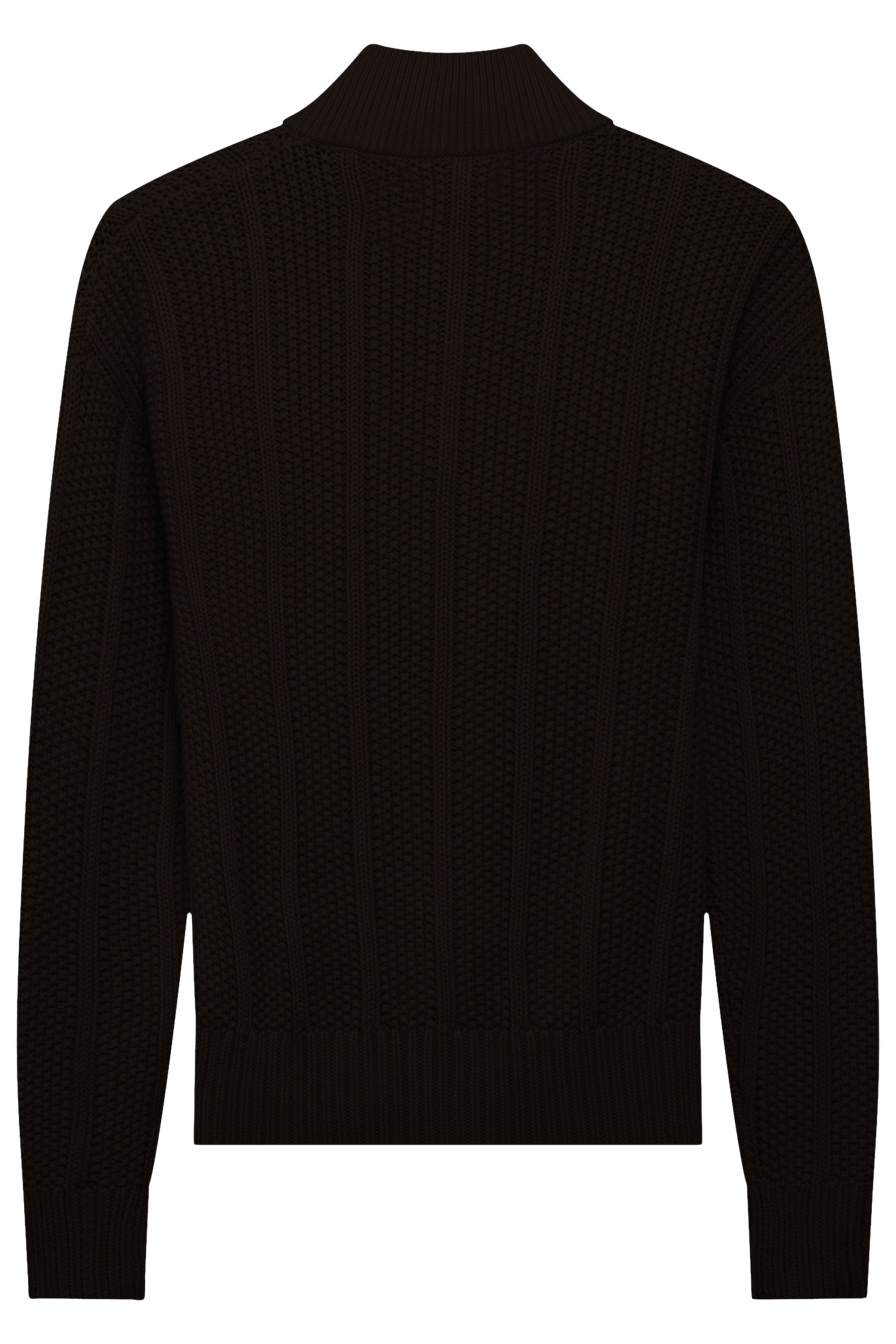 The New Originals | Chunky Zip-Up Sweater - Potting Soil - Kubanna