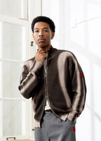 The New Originals Fisherman Curve Zip - up Sweater - Hummus - Kubanna