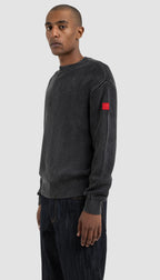 The New Originals Fisherman Rib Crewneck - Black - Kubanna
