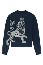 The New Originals Lion Knit Crewneck - Navy - Kubanna