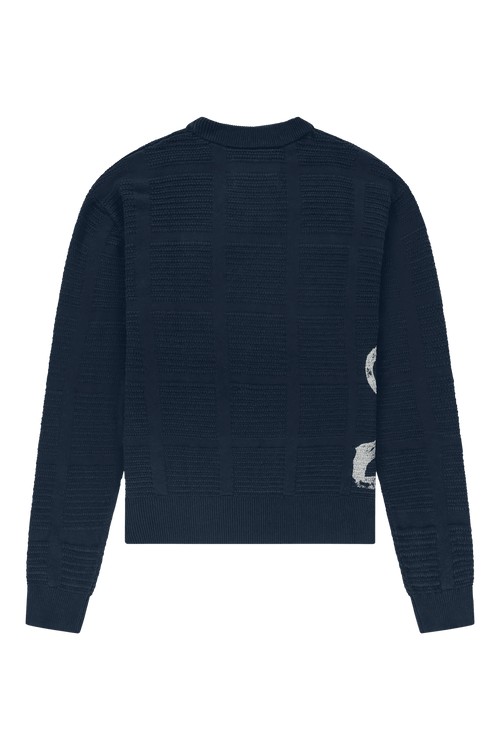 The New Originals Lion Knit Crewneck - Navy - Kubanna