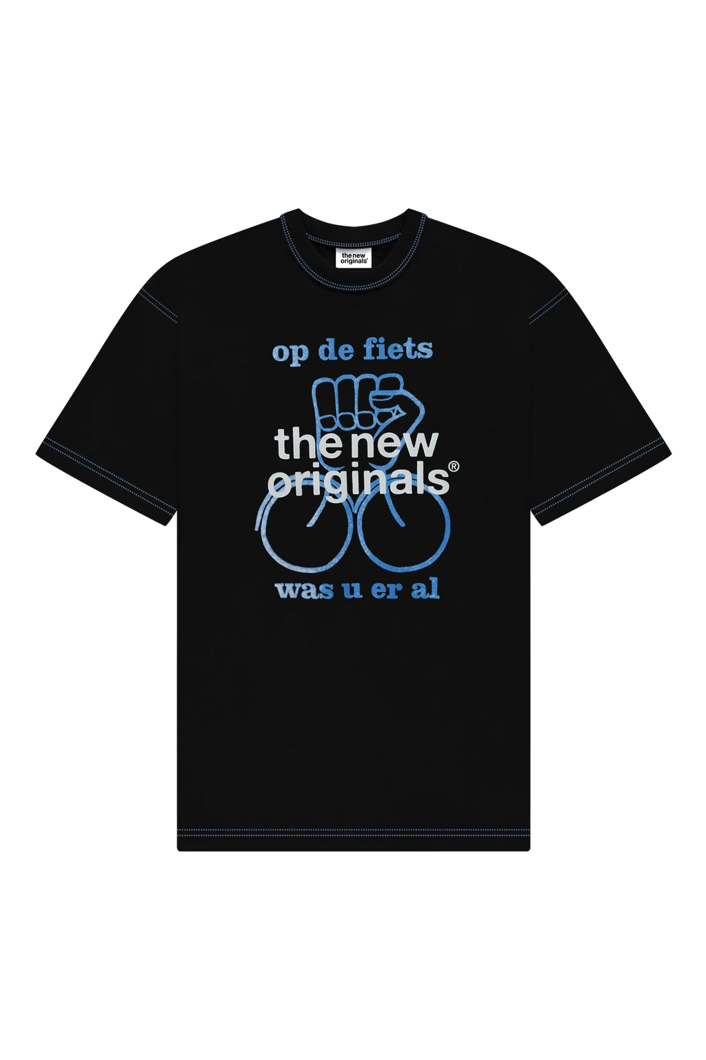The New Originals Op De Fiets T-shirt - Black - Kubanna