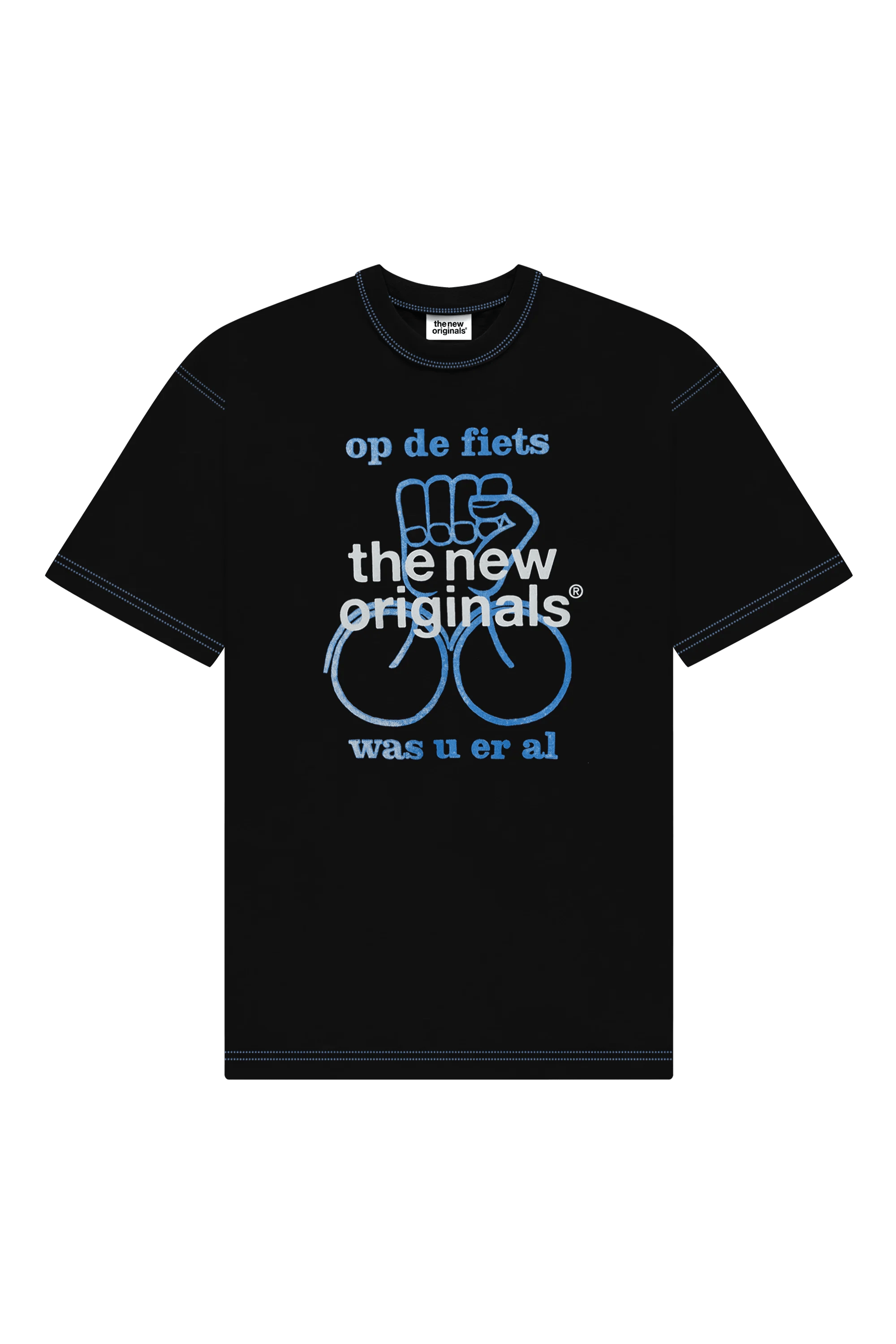 The New Originals Op De Fiets T-shirt - Black - Kubanna