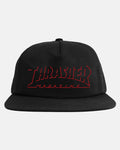 Thrasher Shadow Mag Logo Snapback - Black - Kubanna