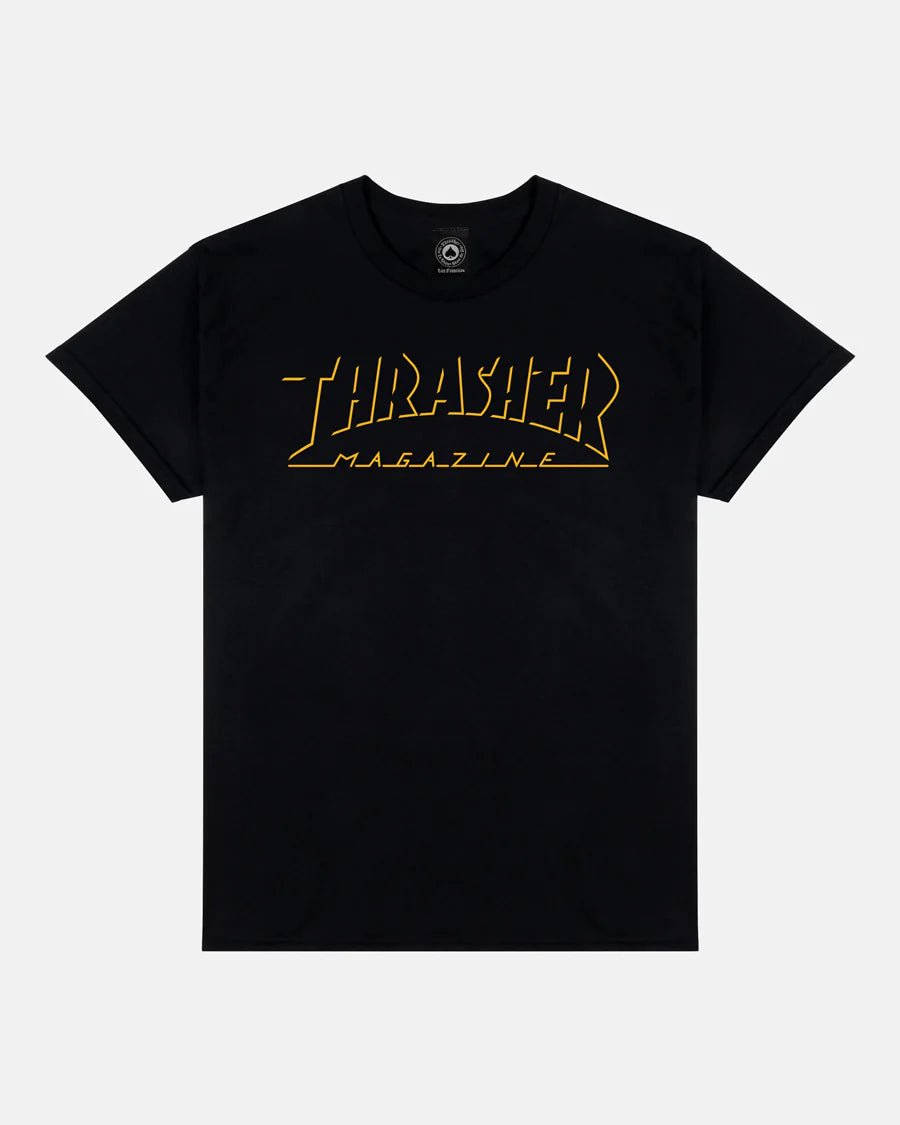 Thrasher Shadow Mag Logo T-shirt - Black - Kubanna