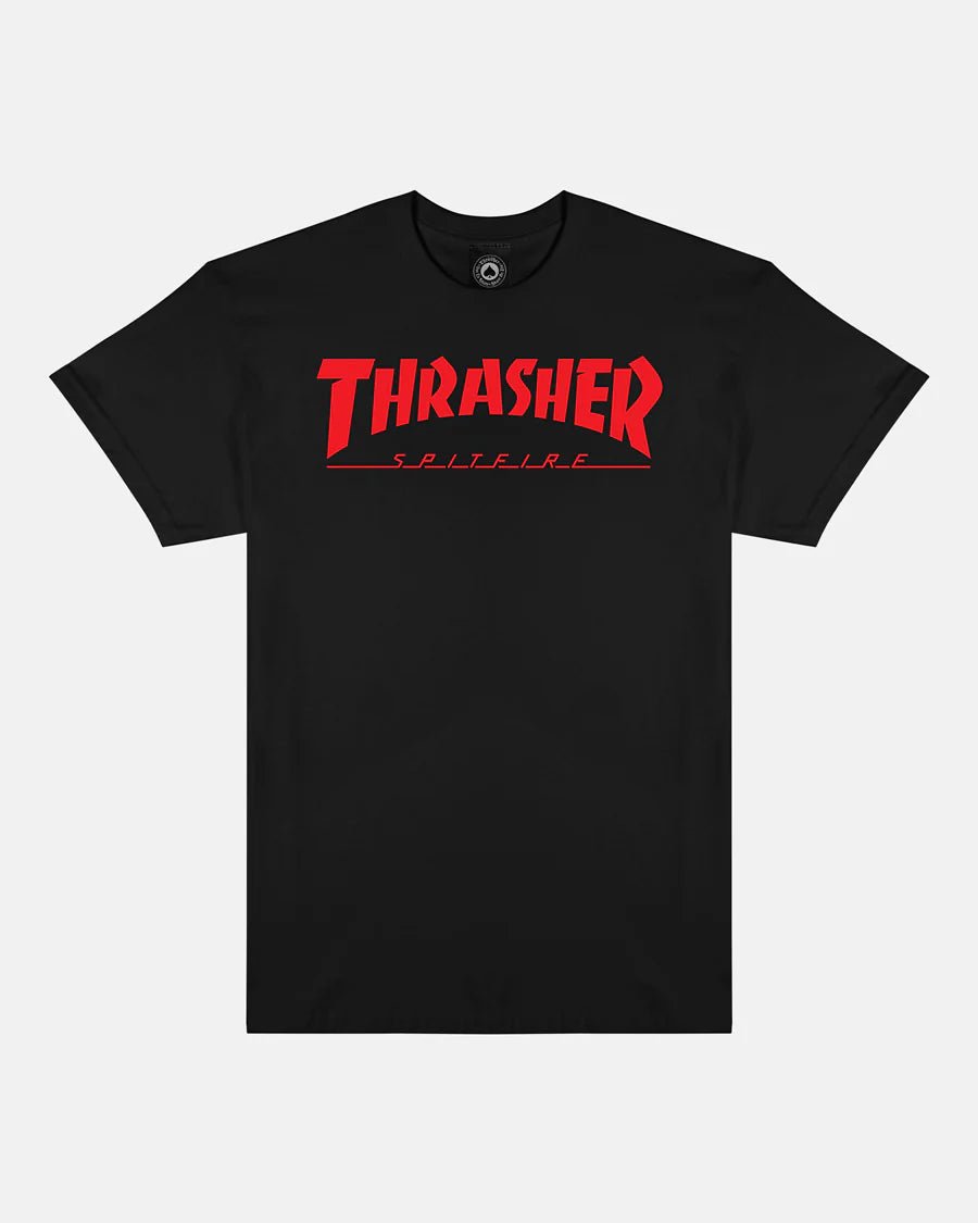 Thrasher x Spitfire Big Head Jake T-shirt - Black - Kubanna