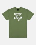 Thrasher x Spitfire Thrash & Burn T-shirt - Military Green - Kubanna