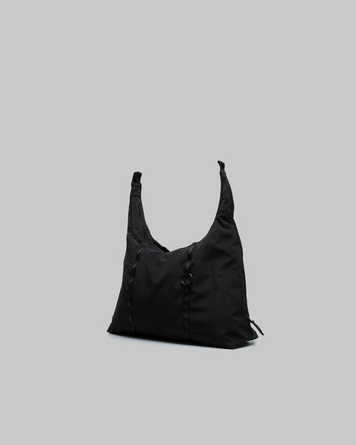 Topologie Cloud Hobo Bag Small - Black Tech Sateen - Kubanna