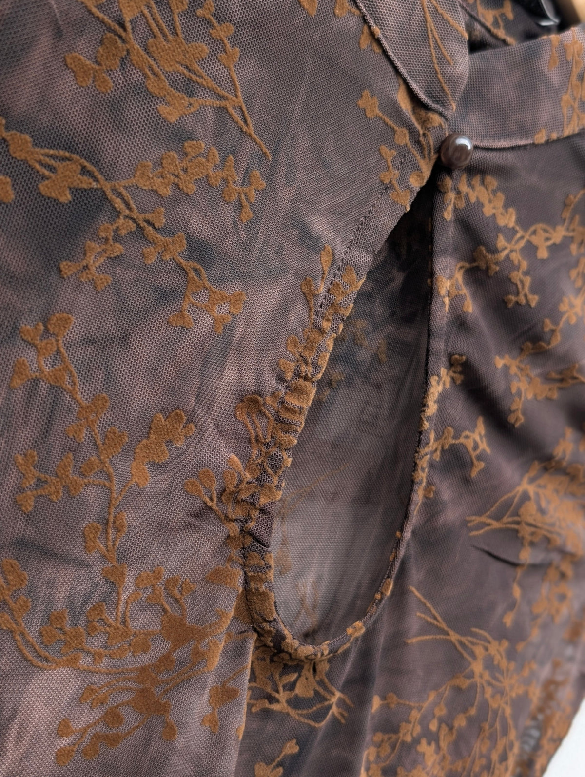 Vera Branch Detail Top - Brown - Kubanna