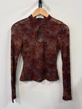 Vera Detail Longsleeve Top - Brown - Kubanna