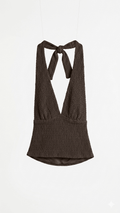 Vera Halter Top - Brown - Kubanna