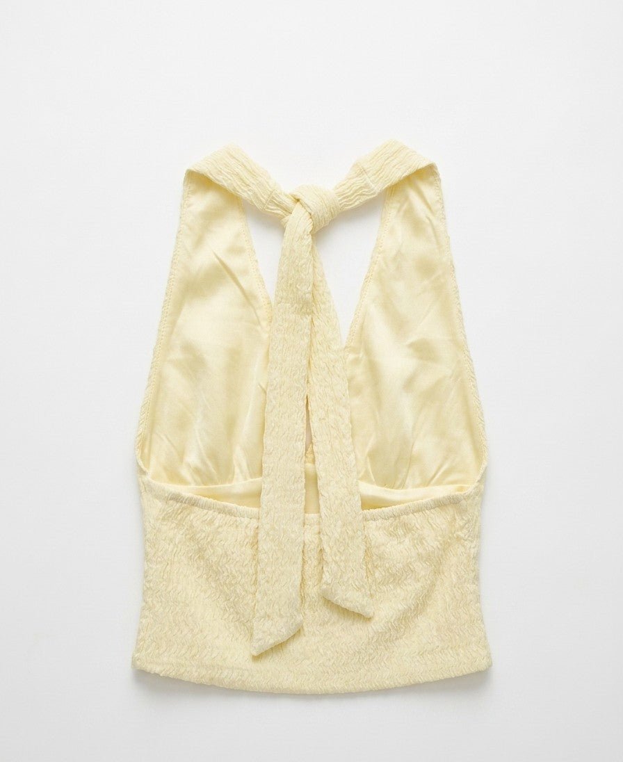 Vera Halter Top - Butter Yellow - Kubanna