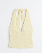 Vera Halter Top - Butter Yellow - Kubanna