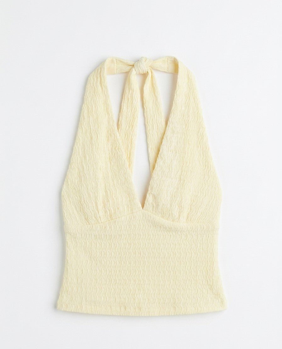Vera Halter Top - Butter Yellow - Kubanna