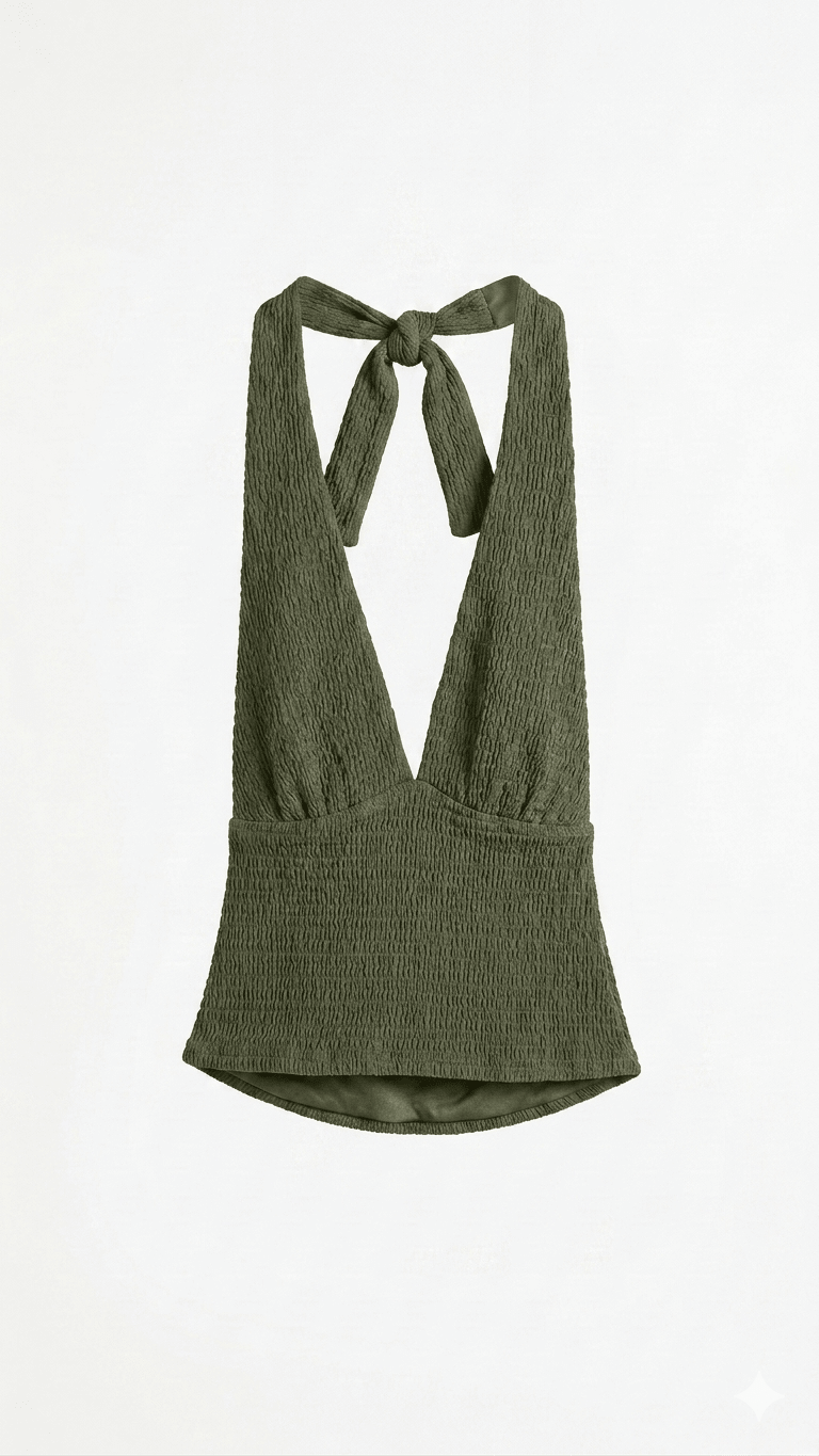Vera Halter Top - Green - Kubanna