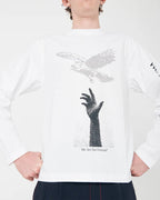 We Are Not Friends Ascii Falcon Longsleeve - White - Kubanna