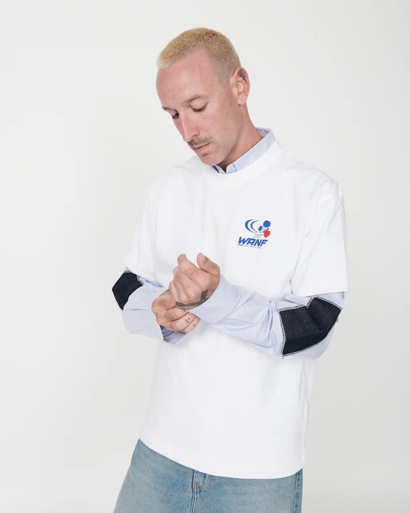 We Are Not Friends Delivery WANF T-shirt - White - Kubanna