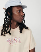 We Are Not Friends Lettering WANF T-shirt - Cream - Kubanna