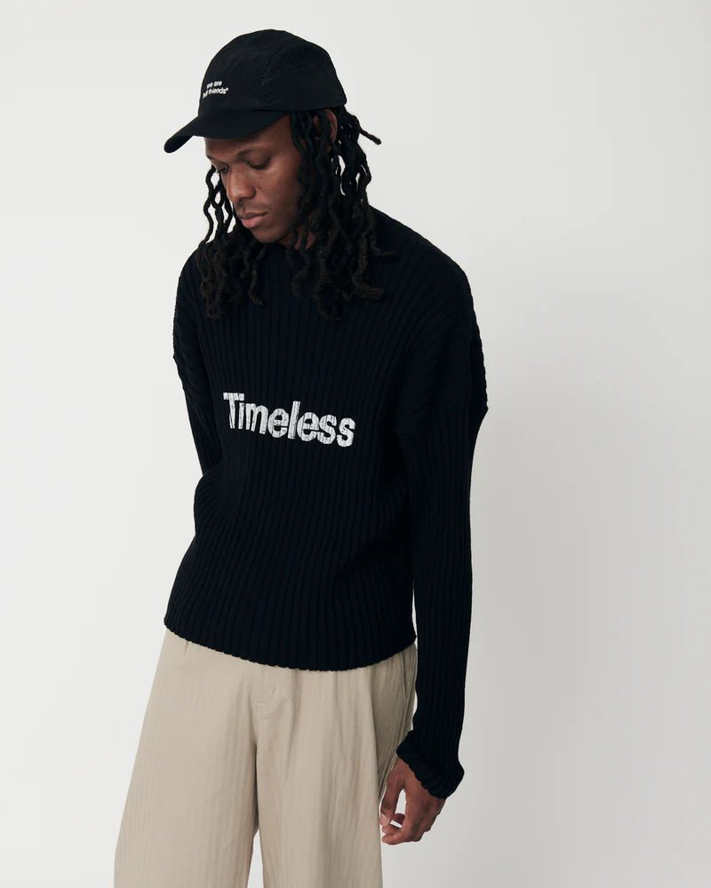 We Are Not Friends Library Boxy Sweater - Black - Kubanna