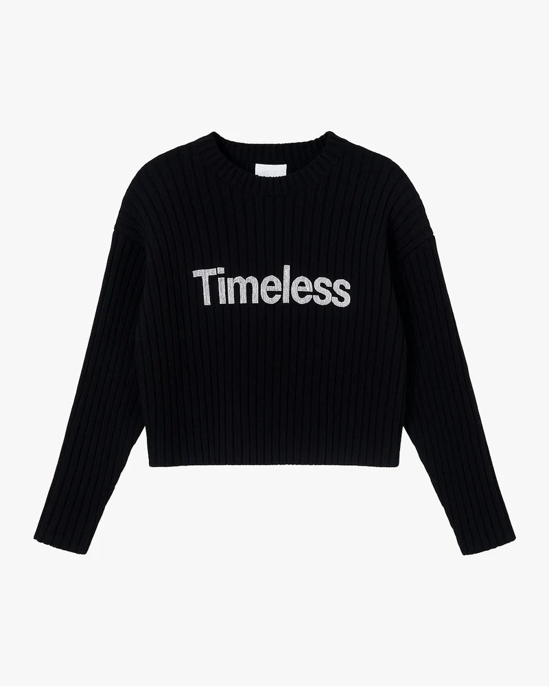 We Are Not Friends Library Boxy Sweater - Black - Kubanna