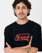 We Are Not Friends Major Friends Boxy Tee - Black - Kubanna