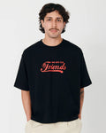 We Are Not Friends Major Friends Boxy Tee - Black - Kubanna