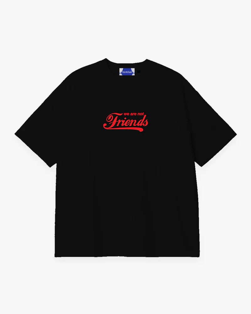 We Are Not Friends Major Friends Boxy Tee - Black - Kubanna