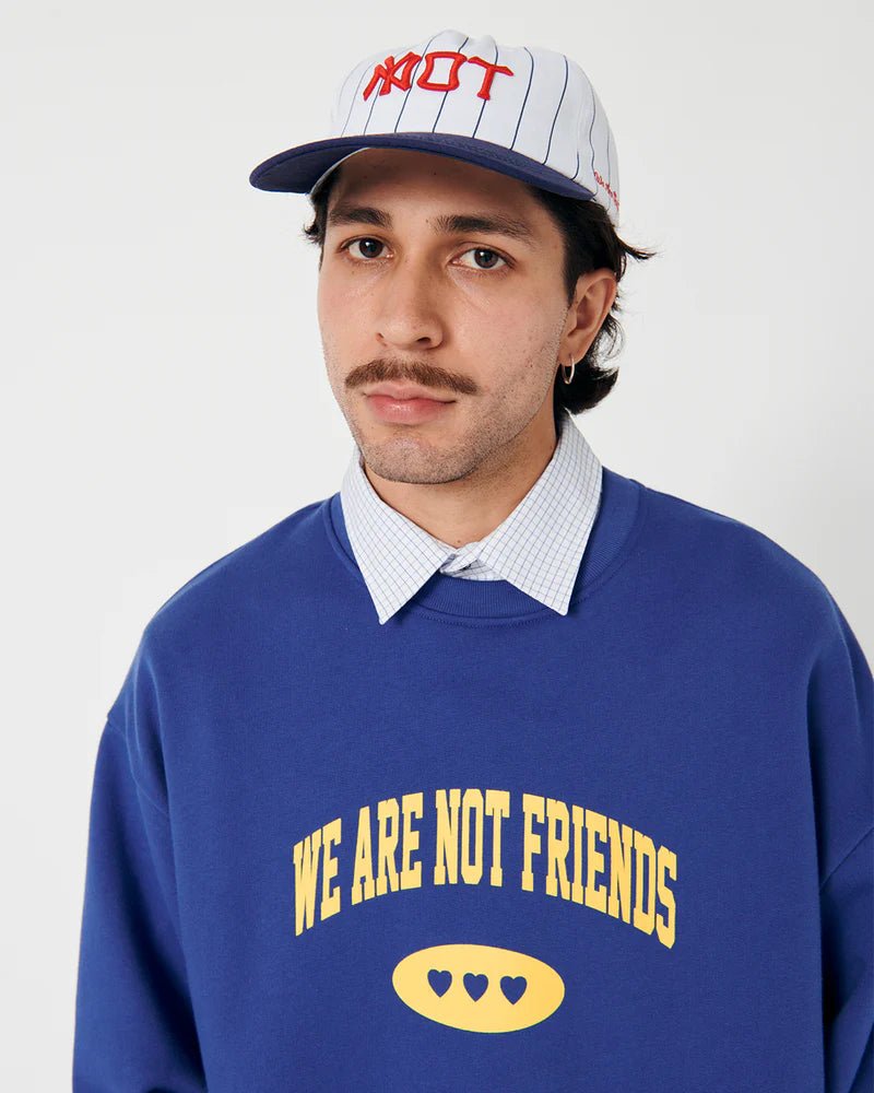 We Are Not Friends U Friends Crewneck - Blue - Kubanna