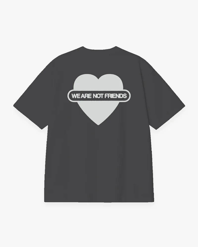 We Are Not Friends Union Love Boxy T-shirt - Anthracite - Kubanna