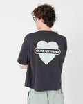We Are Not Friends Union Love Boxy T-shirt - Anthracite - Kubanna