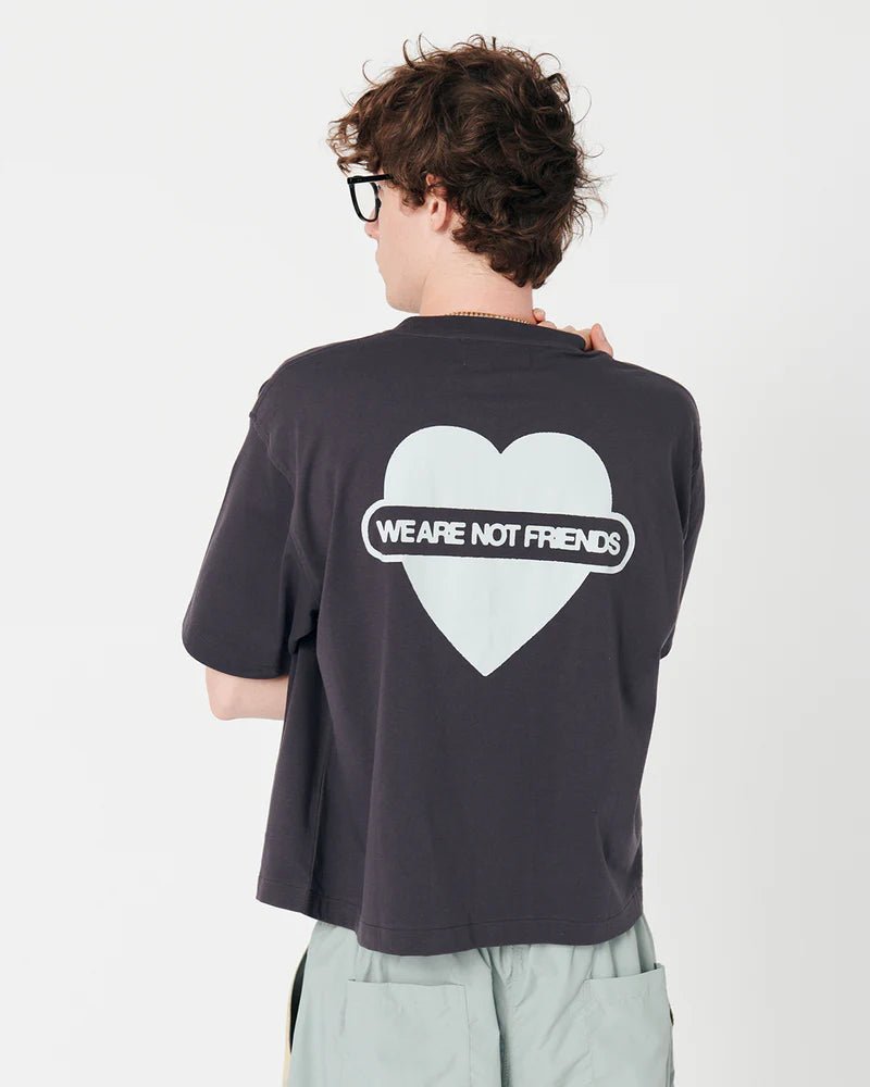 We Are Not Friends Union Love Boxy T-shirt - Anthracite - Kubanna