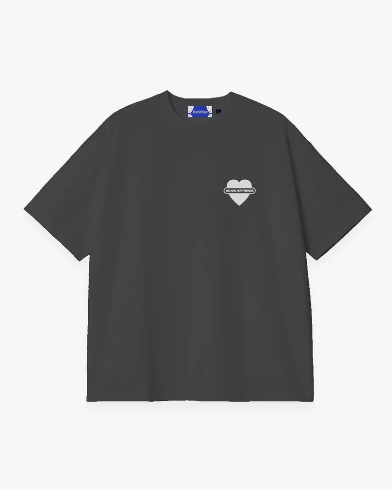 We Are Not Friends Union Love Boxy T-shirt - Anthracite - Kubanna