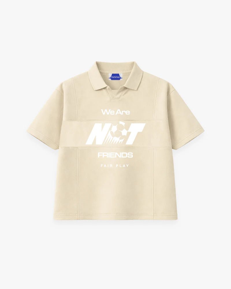 We Are Not Friends World Play Boxy T-shirt - Beige - Kubanna