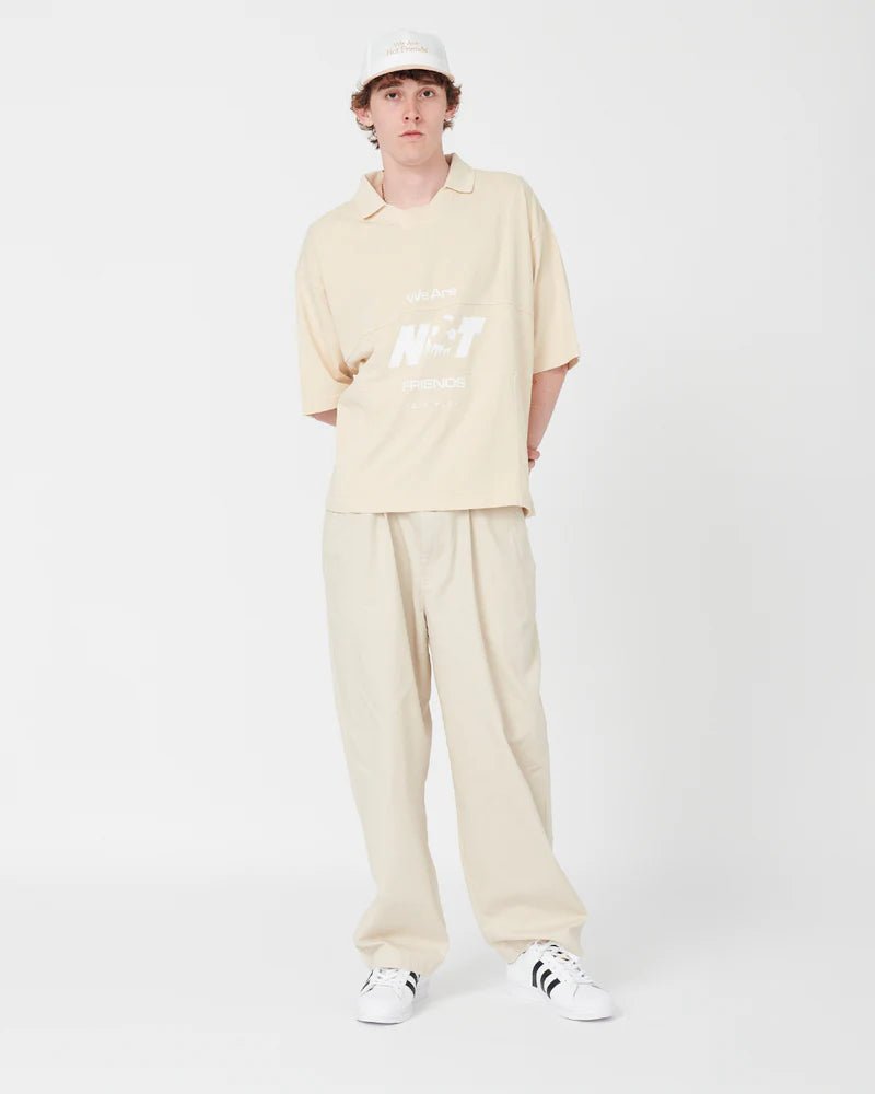We Are Not Friends World Play Boxy T-shirt - Beige - Kubanna