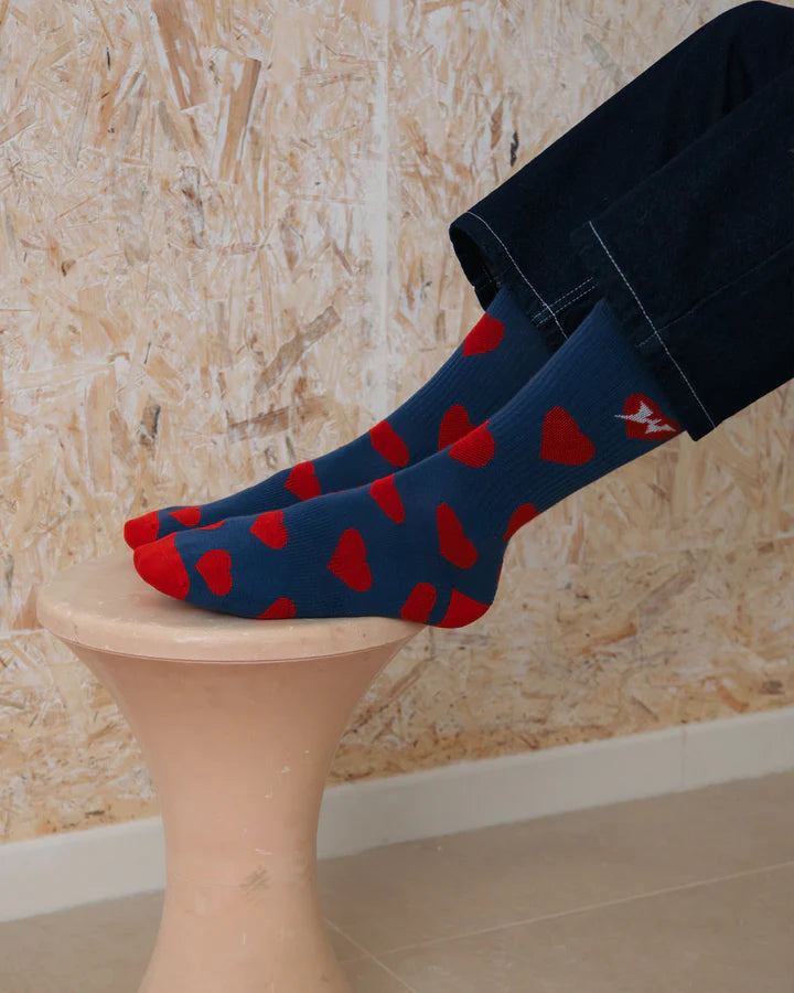 WANF Lovers Socks - Navy