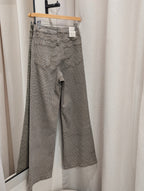 Wide leg pants - Espresso Check - Kubanna