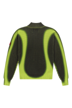 The New Originals Fisherman Zip Up Crewneck - Lime Punch/Black - Kubanna