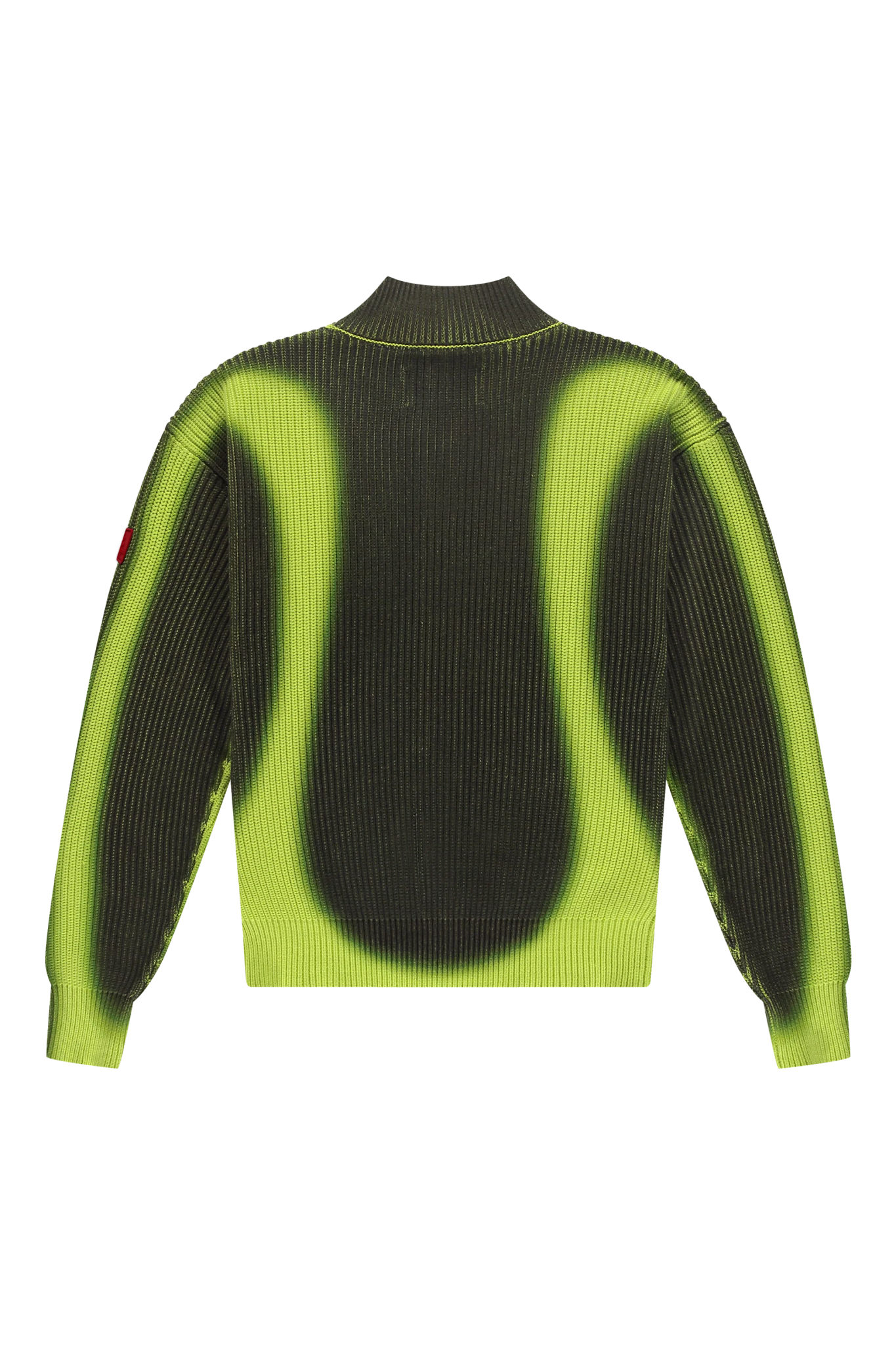 The New Originals Fisherman Zip Up Crewneck - Lime Punch/Black - Kubanna