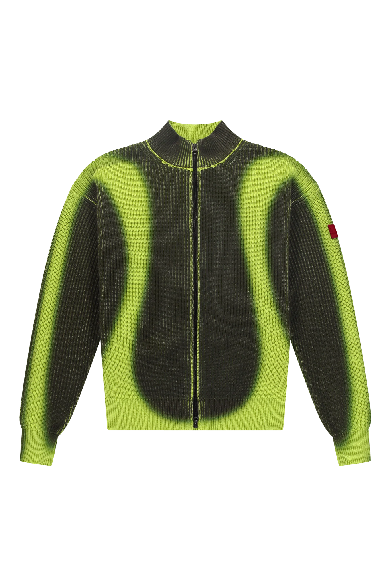 The New Originals Fisherman Zip Up Crewneck - Lime Punch/Black - Kubanna